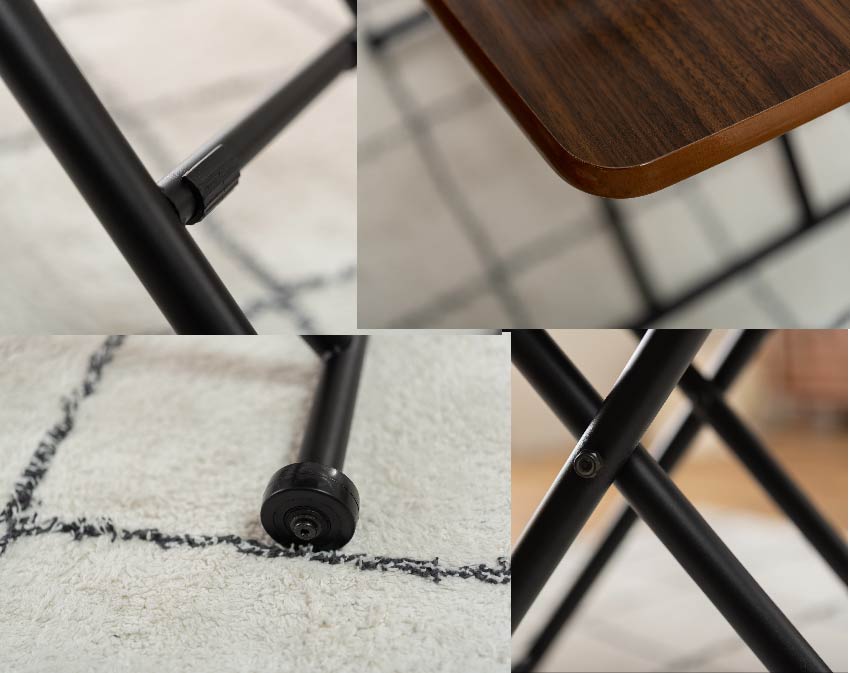 しっかりとした骨組、キャスター付きです。